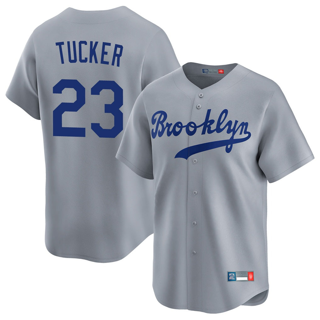 Los Angeles Dodgers #23 Kyle Tucker Player Gray HOLBERT Game Limited Home Stitched Jerseys