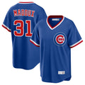 Chicago Cubs #31 Greg Maddux Player Royal HOLBERT T-shirt Cooperstown Collection Limited Stitched Jerseys
