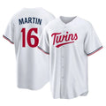 Minnesota Twins #16 Austin Martin Player White HOLBERTHome Game Stitched Jerseys
