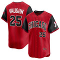 Chicago White Sox #25 Andrew Vaughn Red Black HOLBERT 2025 City Connect Limited Stitched Jersey