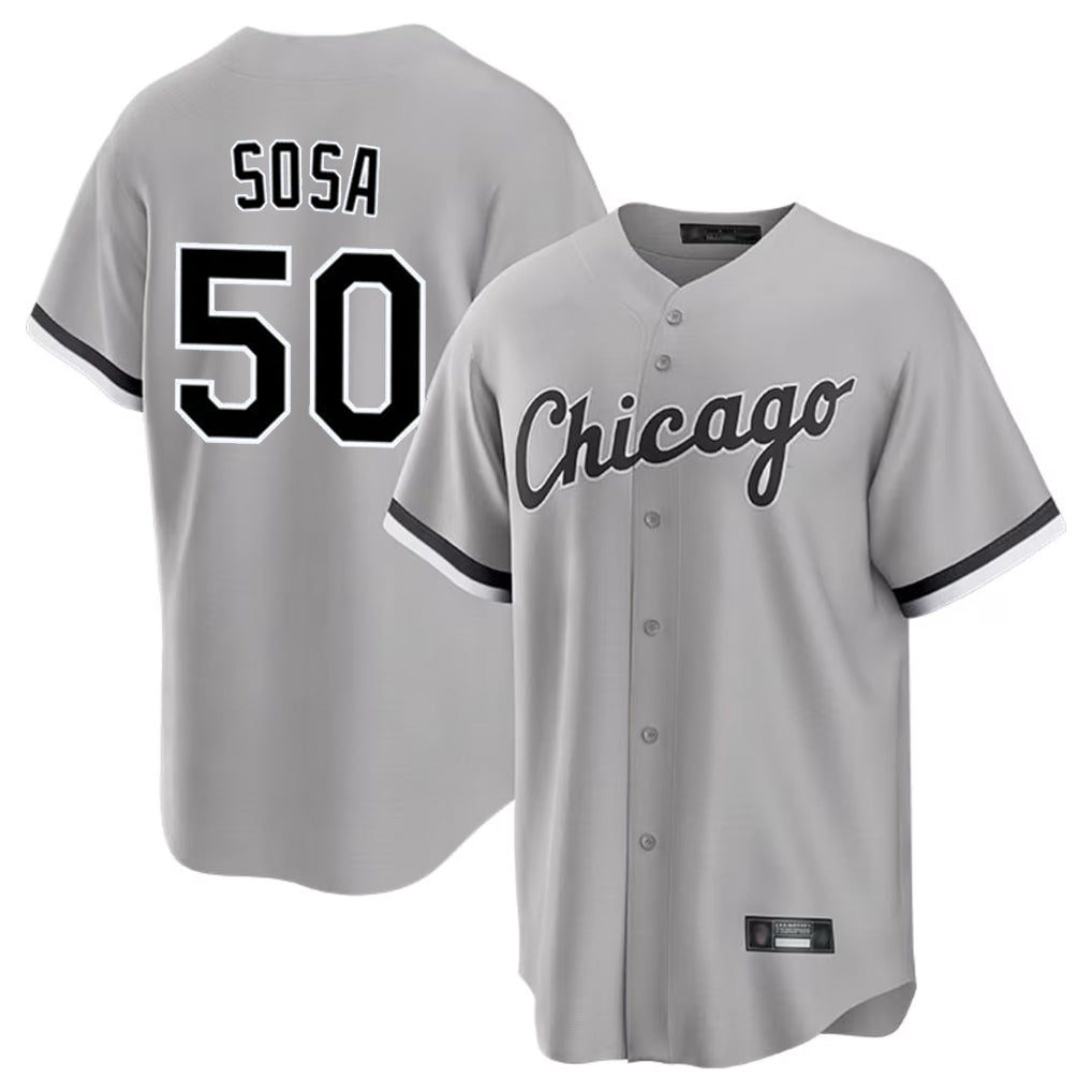 Chicago White Sox #50 Lenyn Sosa Player Gray HOLBERT Home Game Stitched Jerseys