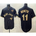 Toronto Blue Jays #11 Bo Bichette Black Gold HOLBERT 2025 American League Champions Limited Stitched Jersey