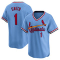 St. Louis Cardinals #1 Ozzie Smith Royal HOLBERT Throwback Cooperstown Limited Jersey