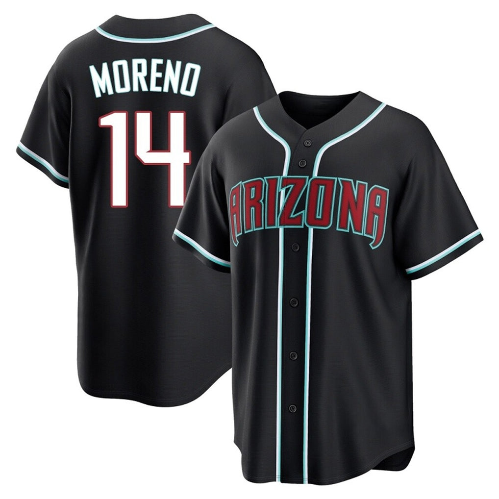 Arizona Diamondbacks #14 Gabriel Moreno Player Black HOLBERT Home Game Stitched Jerseys