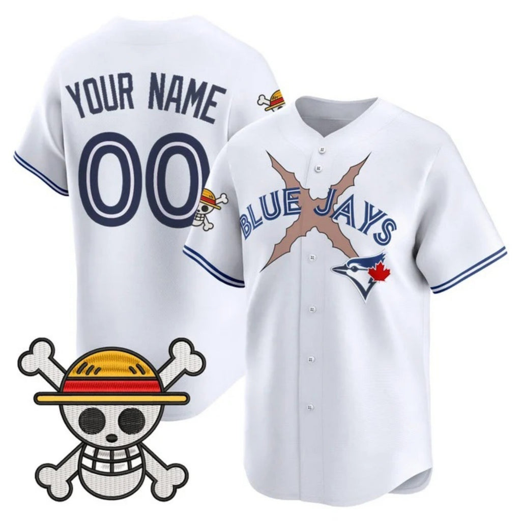 Custom Toronto Blue Jays x One Piece White HOLBERT Vapor Premier Limited Jersey - Stitched
