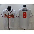 Atlanta Braves #8 Eddie Rosario 2022 White Gold HOLBERT World Series Champions Program Cool Base Stitched Jersey