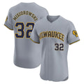 Milwaukee Brewers #32 Jacob Misiorowski Player Gray HOLBERT Home Limited Elite Stitched Jerseys