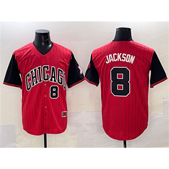 Chicago White Sox #8 Bo Jackson Red Black HOLBERT 2025 City Connect Limited Stitched Jersey