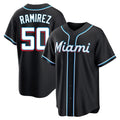 Miami Marlins #50 Agustin Ramirez Player Black HOLBERT Fashion Out Home Game Stitched Jerseys