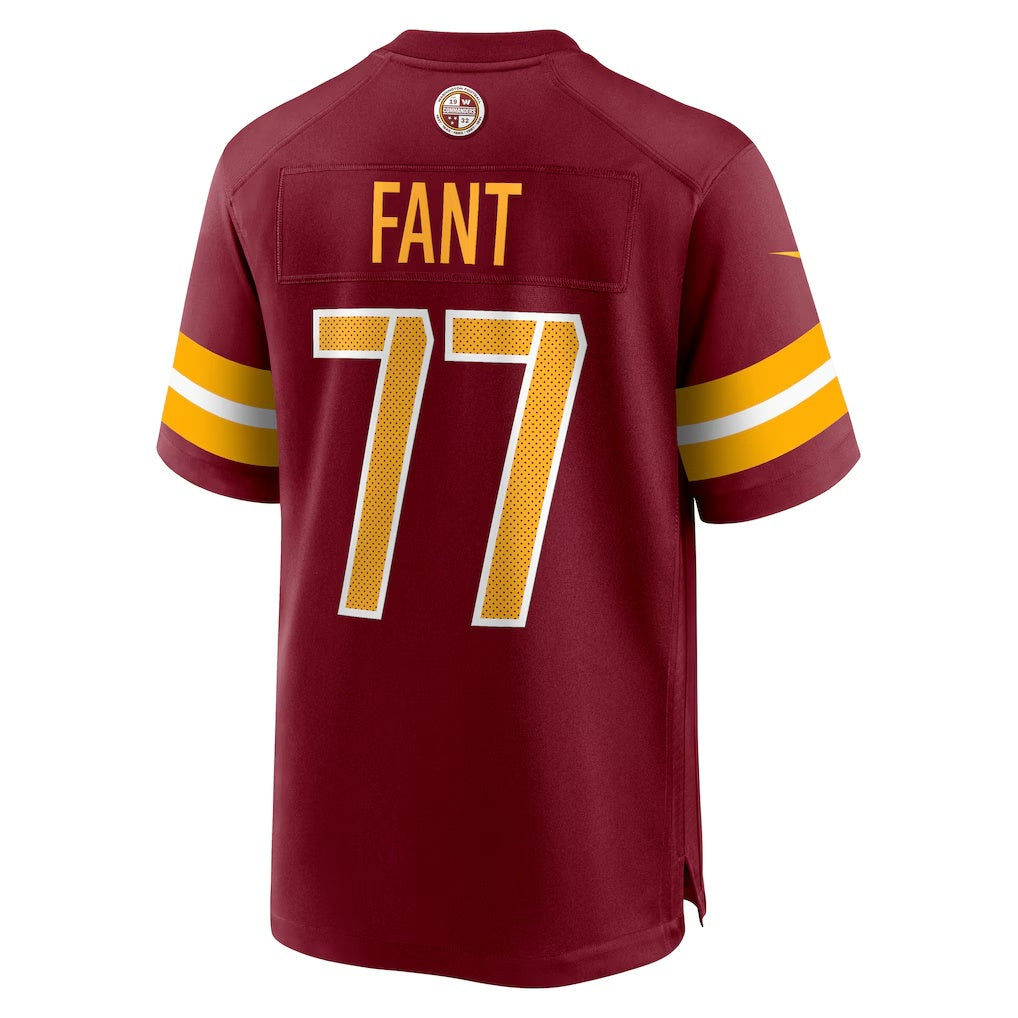 W.Commanders #77 George Fant Burgundy HOLBERT Team Game Jersey