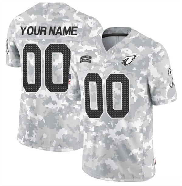 Custom A.Cardinals Active Player 2024 F.U.S.E Arctic Camo HOLBERT Salute to Service Limited Stitched Jersey