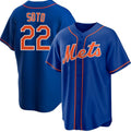 New York Mets #22 Juan Soto Royal HOLBERT 2024 Cool Base Limited Stitched Jersey