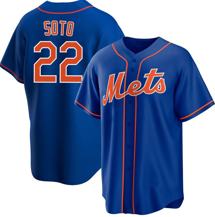 New York Mets #22 Juan Soto Royal HOLBERT 2024 Cool Base Limited Stitched Jersey
