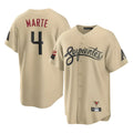 Arizona Diamondbacks #4 Ketel Marte Player Tan HOLBERT City Connect Home Game Stitched Jerseys