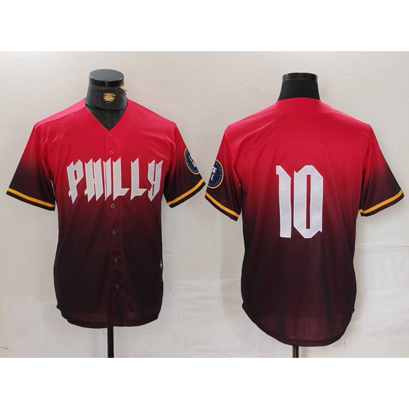 Philadelphia Phillies #10 JT Realmuto Red HOLBERT 2024 City Connect Limited Stitched Jersey 2