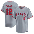 Los Angeles Angels #12 Jorge Soler Player Gray HOLBERT Home Limited Stitched Jerseys