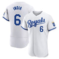 Kansas City Royals #6 Jonathan India Player White HOLBERT Limited Elite Home Game Stitched Jerseys
