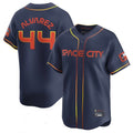 Houston Astros #44 Yordan Alvarez Player Navy HOLBERT City Connect Limited Home Game Stitched Jerseys