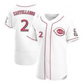 Cincinnati Reds #2 Nick Castellanos White HOLBERT 2021 Home Player Jersey