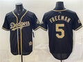 Los Angeles Dodgers #5 Freddie Freeman Black HOLBERT Military Appreciation Game Day Stitched Jersey
