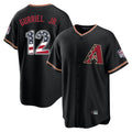 Arizona Diamondbacks #12 Lourdes Gurriel Jr Player Black HOLBERT USA 250 Fourth of July Game Home Stitched Jerseys