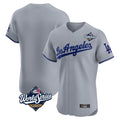 Los Angeles Dodgers Blank Player Gray HOLBERT Limited Elite Home World Series Stitched Jerseys