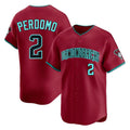 Arizona Diamondbacks #2 Geraldo Perdomo Player Red HOLBERT Limited Home Game Stitched Jerseys