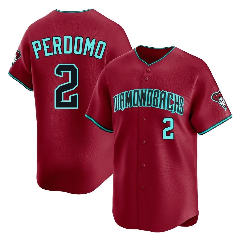 Arizona Diamondbacks #2 Geraldo Perdomo Player Red HOLBERT Limited Home Game Stitched Jerseys