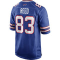 B.Bills #83 Andre Reed Royal HOLBERT Game Retired Player Jersey