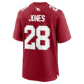 A.Cardinals #28 Elijah Jones Cardinal HOLBERT Team Game Jersey