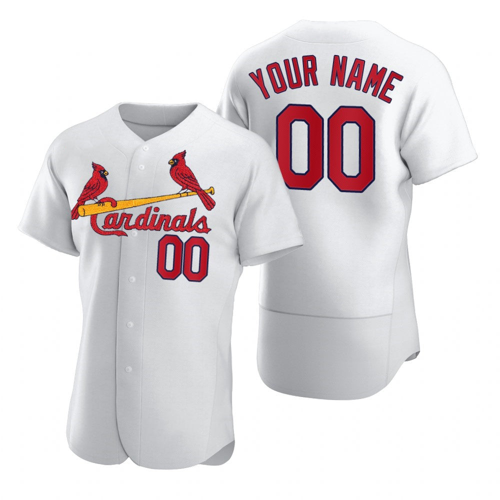 Custom St. Louis Cardinals White HOLBERT 2020 Stitched Flex Base Jersey