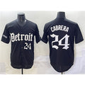 Detroit Tigers #24 Miguel Cabrera Black HOLBERT 'Motor Gothic Edition' Vapor Premier Limited Stitched Jersey