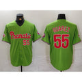 Philadelphia Phillies #55 Ranger Suarez Number Green HOLBERT With Patch Stitched Cool Base Jersey