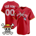 Custom Toronto Blue Jays x One Piece Red HOLBERT Vapor Premier Limited Jersey - Stitched