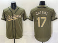 Los Angeles Dodgers #17 Shohei Ohtani Olive HOLBERT 2026 Armed Forces Day Stitched Jersey