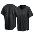 Los Angeles Dodgers #22 Clayton Kershaw Player Black HOLBERT Pitch Fashion T-shirt Stitched Jerseys