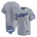 Los Angeles Dodgers Blank Player Gray HOLBERT Limited Game World Series Meet Stitched Jerseys