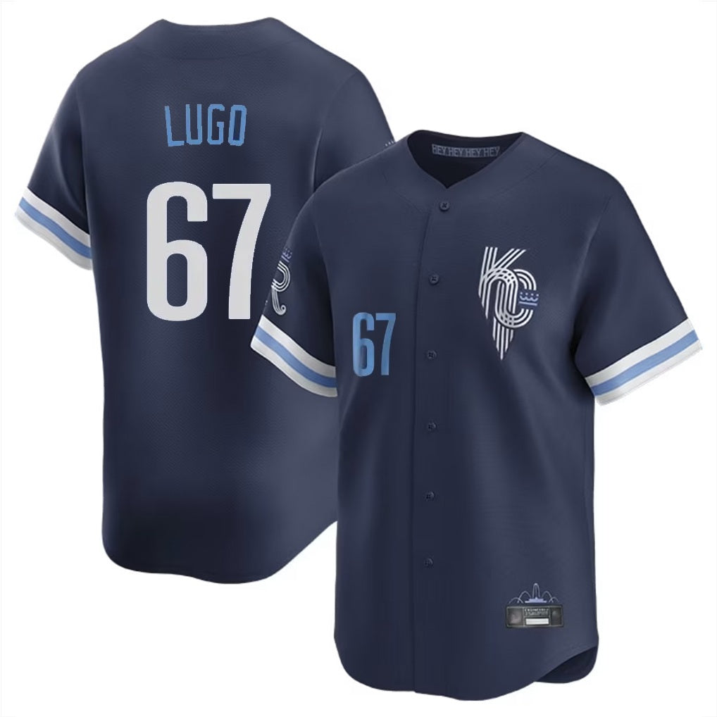 Kansas City Royals #67 Seth Lugo Player Navy HOLBERT City Connect Limited Home Stitched Jerseys