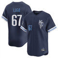 Kansas City Royals #67 Seth Lugo Player Navy HOLBERT City Connect Limited Home Stitched Jerseys