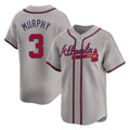Atlanta Braves #3 Dale Murphy Player Gray HOLBERT Limited Home Game Stitched Jerseys
