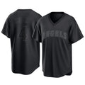 Los Angeles Angels #4 Christian Moore Player Black HOLBERT Pitch Fashion T-shirt Stitched Jerseys