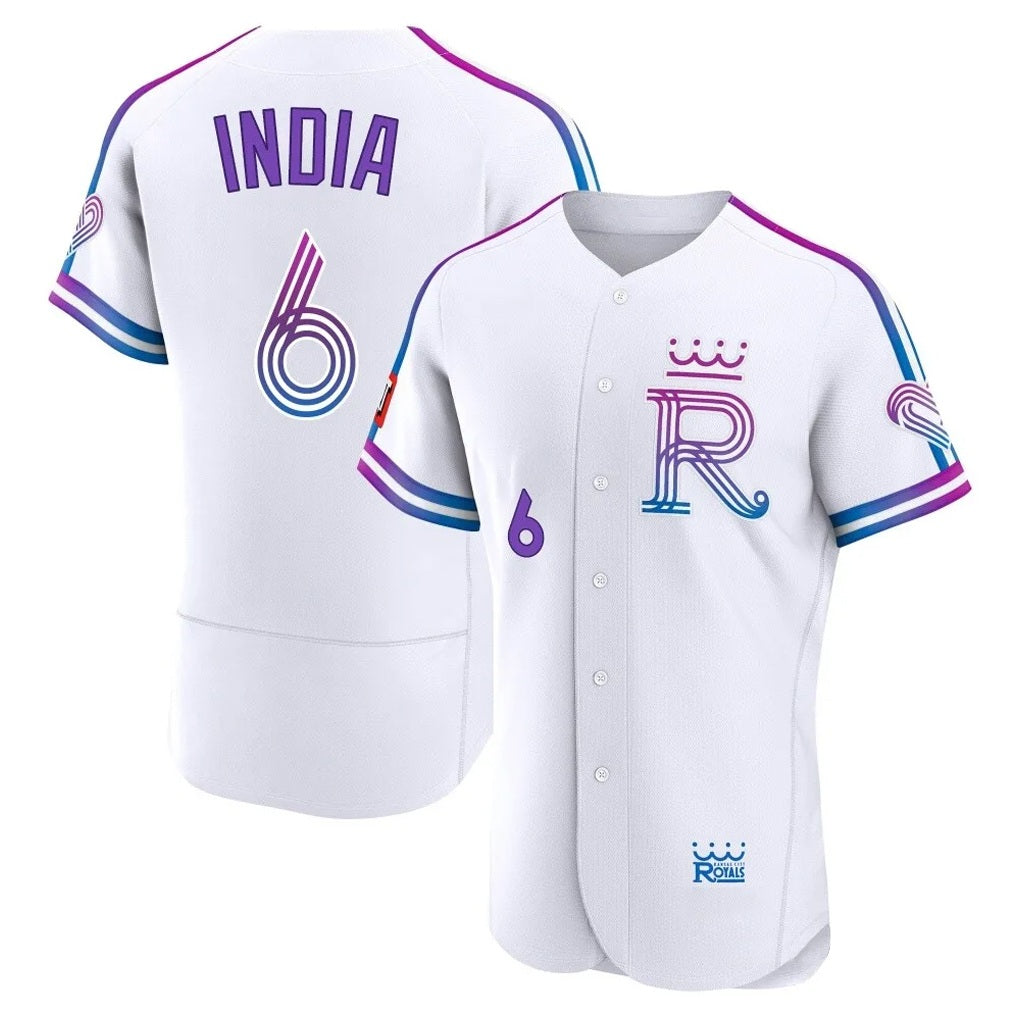 Kansas City Royals #6 Jonathan India Player White HOLBERT 2026 City Connect Limited Elite Home Stitched Jerseys