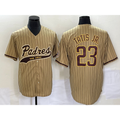 San Diego Padres #23 Fernando Tatis Jr Tan HOLBERT NEW 2023 Cool Base Stitched Jersey