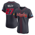 Atlanta Braves #27 Austin Riley Player Navy HOLBERT 2025 Speedway Classic Limited Elite Home Game Stitched Jerseys