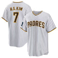 San Diego Padres #7 Ha Seong Kim White HOLBERT Stitched Cool Base White Jersey