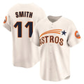 Houston Astros #11 Cam Smith Player Cream HOLBERT Throwback Cooperstown Collection Limited Stitched Jerseys