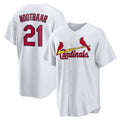 St. Louis Cardinals #21 Lars Nootbaar White HOLBERT Home Replica Jersey