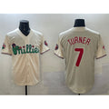 Philadelphia Phillies #7 Trea Turner Cream HOLBERT Phanatic Limited Stitched Jersey