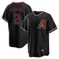 Arizona Diamondbacks #2 Geraldo Perdomo Player Black HOLBERT Limited Home Stitched Jerseys
