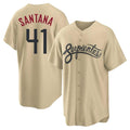 Arizona Diamondbacks #41 Carlos Santana Player Tan HOLBERT City Connect Home Game Stitched Jerseys